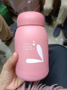 🌸 Cute Bunny Glass Bottle 🐰💖