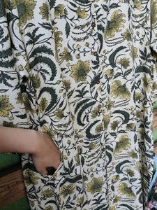 Floral Print Kurta 💚🤍💛