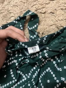 y2k desi green adjustable kurti