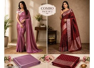 Combo Pack of 2 Designer Sarees