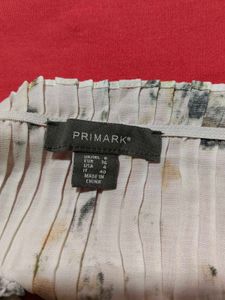 White Floral Ruched Crop Top – Primark