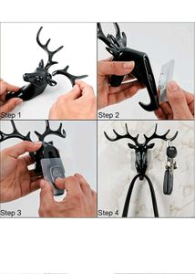 Deer Head Wall Hook Key Holder