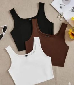 3-Pack Basic Crop Tops