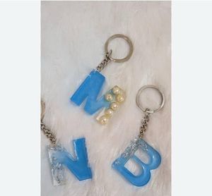 Custom Alphabet Resin Keychain