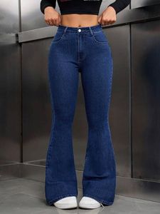 Bell Bottom Blue Denim Jeans
