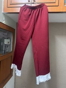 Burgundy Bow Lounge Set