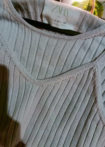 Zara Knit Top - Ribbed Texture