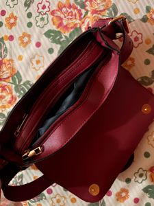 Burgundy Shoulder Bag