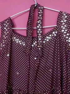 Women's Polka Dot Kurta with Sequins