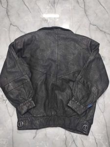 Vintage textured leather Jacket