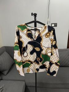 Stylish Printed Long Sleeve Top