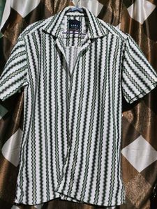 GOAT Striped Button-Up Shirt