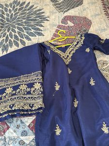 Embroidered Blue Kurta