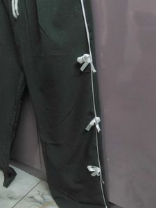 Aesthetic Green Bow Pants