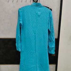 Men's Sky Blue Kurta