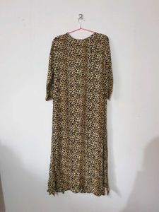 Leopard Print Maxi Kurti