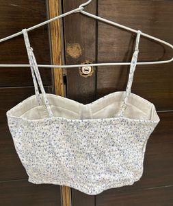 Floral Smocked Crop Top