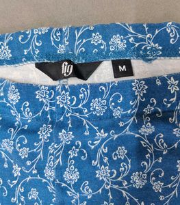 Fig Blue Floral Print Leggings