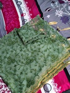 Green Colour Suit With Dupatta
