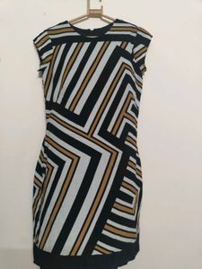 Chic Geometric Print Dress