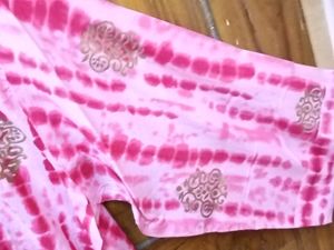 BrandNew PinkTie-DyeEmbrdry Kurta+Patiala