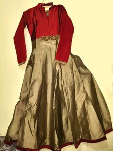 Sale Guys Red And Beige Gown