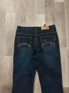 Embroidered Low Rise Jeans
