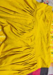 Vibrant Yellow Embroidered Suit 3 piece