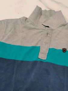 Men's Colorblock Polo T-Shirt
