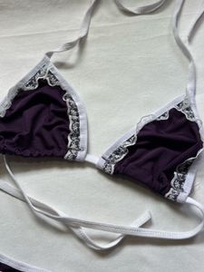 Purple Lace Bikini Set
