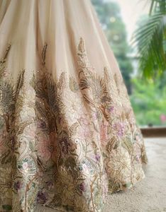 Noor Royale Beige Lehenga with Stones, Sequin