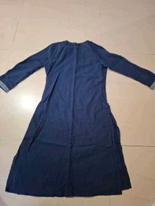 Blue Embroidered Kurta