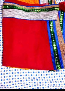 Stunning Red &amp; Orange Ombre Saree