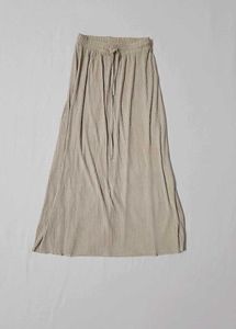 Beige A-line Skirt