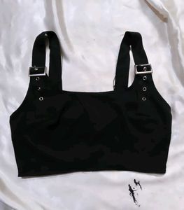 Black Halter Neck Top