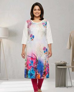 Vibrant Floral Print Kurta