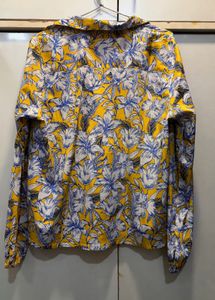 Floral Print Button-Up Shirt