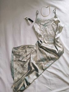 Elegant Floral Print Slip Dress