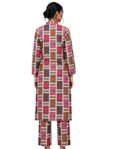 Designer Printed Kurta and Pants Set