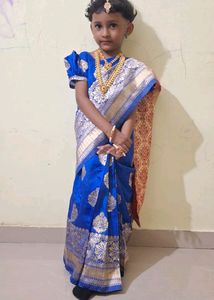 Goal Saree For 4 To 5 Years  Girls