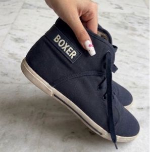 BOXER High-Top Canvas Sneakers 👟