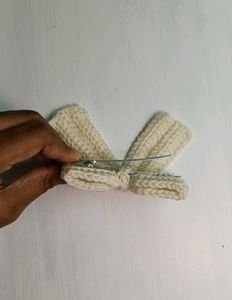 Handmade Crochet Bow Hair Clip