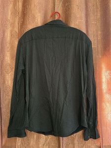 Men's Geometric Print Button-Down Shirt