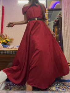 Off-Shoulder Gown Dress