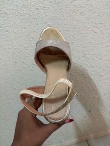 Elegant Rose Gold Strappy Heels