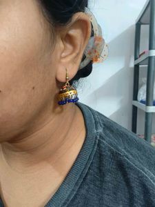 Beautiful Enamel Jhumka Earrings