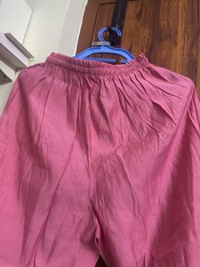 Pink Embroidered Kurta