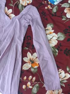 Beautiful Lavender Kurta Set with Dupatta