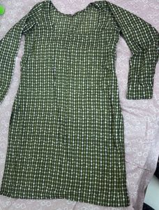 Stylish Green Printed Kurta