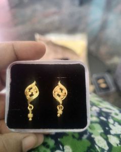 Gold Flower Earrings with Dangle Ball  Any 3 pair: